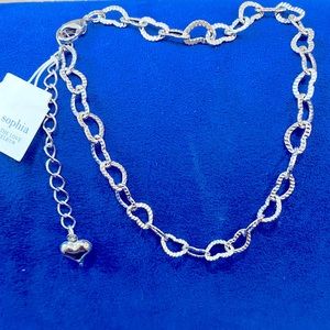 Lia Sophia Heart Anklet NWT